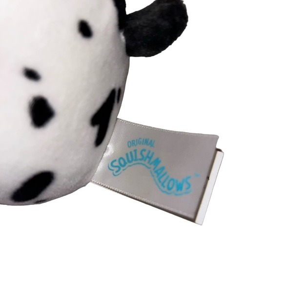Squishmallows Dustin The Dalmatian Dog W/ Glasses 4” Plush - Picture 3 of 6